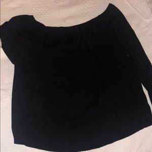 Charlotte Russe Off the shoulder long sleeve top